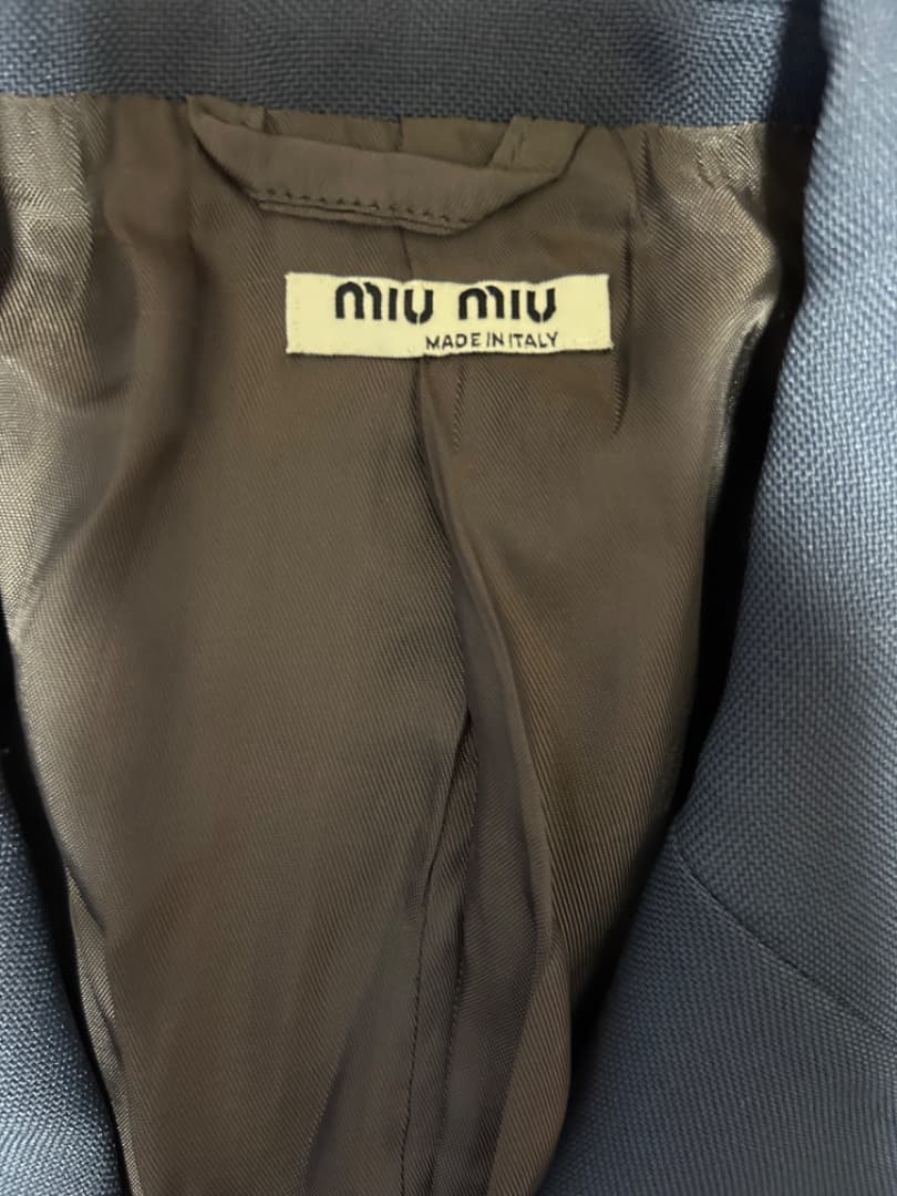 MIU MIU ブルー スーツ　メンズ