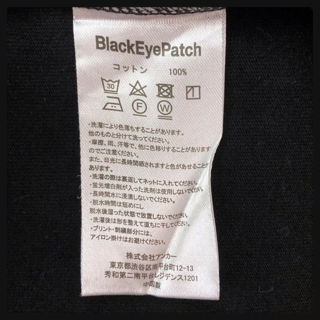 【美品★XL】ブラックアイパッチ ファイヤーロゴ Tシャツ 希少 人気デザイン
