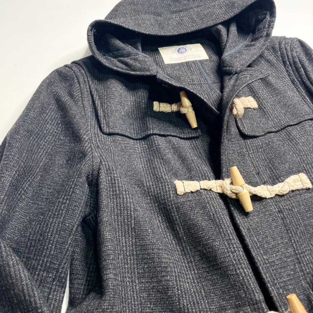 J.PRESS ジェイプレス カシミヤ グレンチェック ダッフルコート L 美品