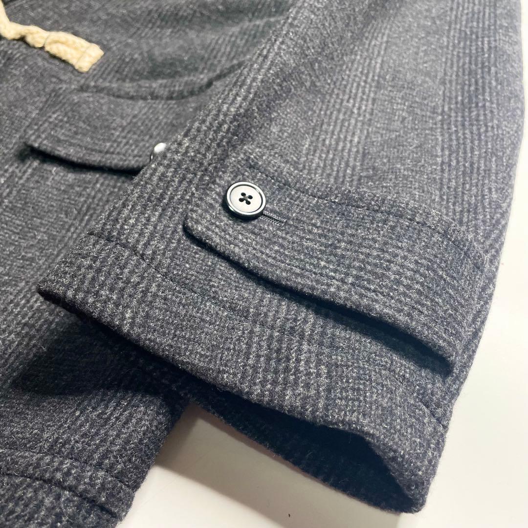 J.PRESS ジェイプレス カシミヤ グレンチェック ダッフルコート L 美品