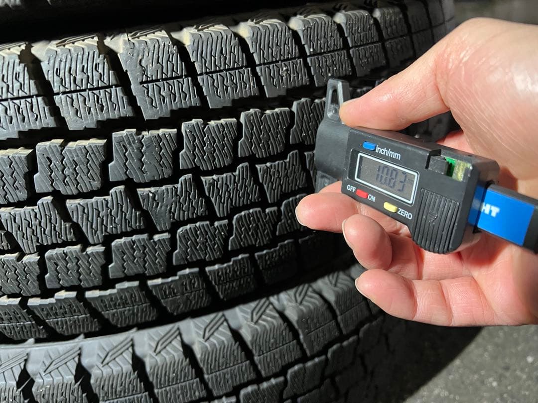 ②バリ溝 2023年製 155/80R14 4本 グッドイヤー スタッドレス