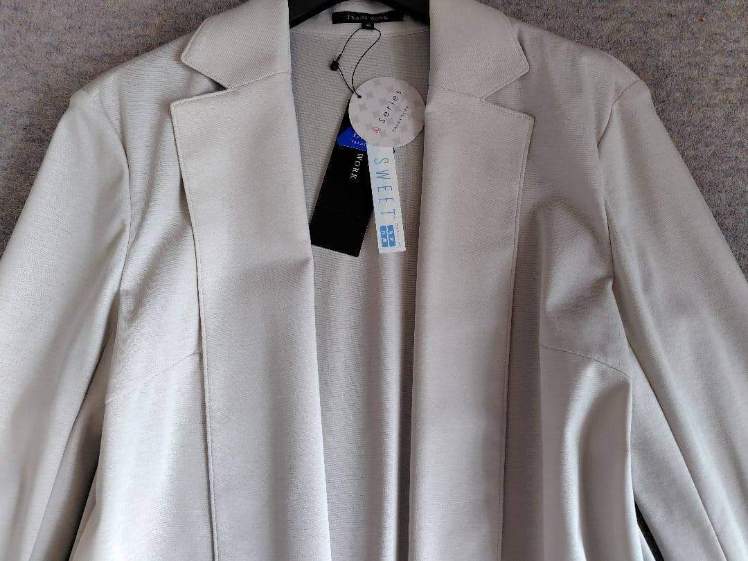 新品　トランスワーク　トリアセスビンポンチロングジャケット　40　ベ35200円