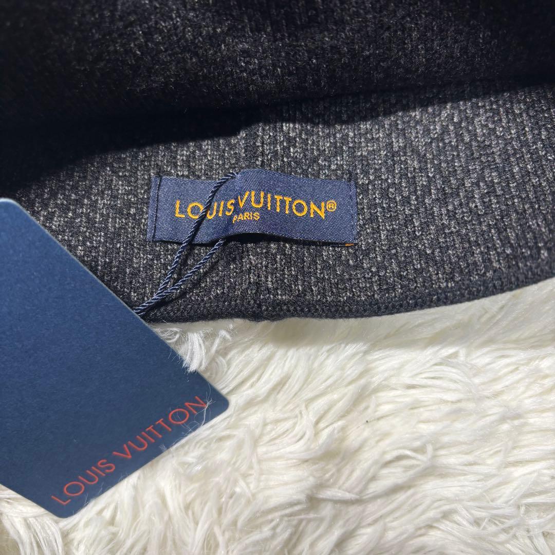 Louis Vuitton ブラック ビーニー　ルイヴィトン　モノグラム　帽子