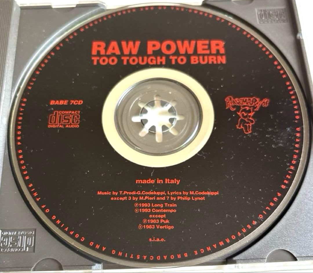 RAW POWER/Too Tough To Burn/伊盤オリジ CD