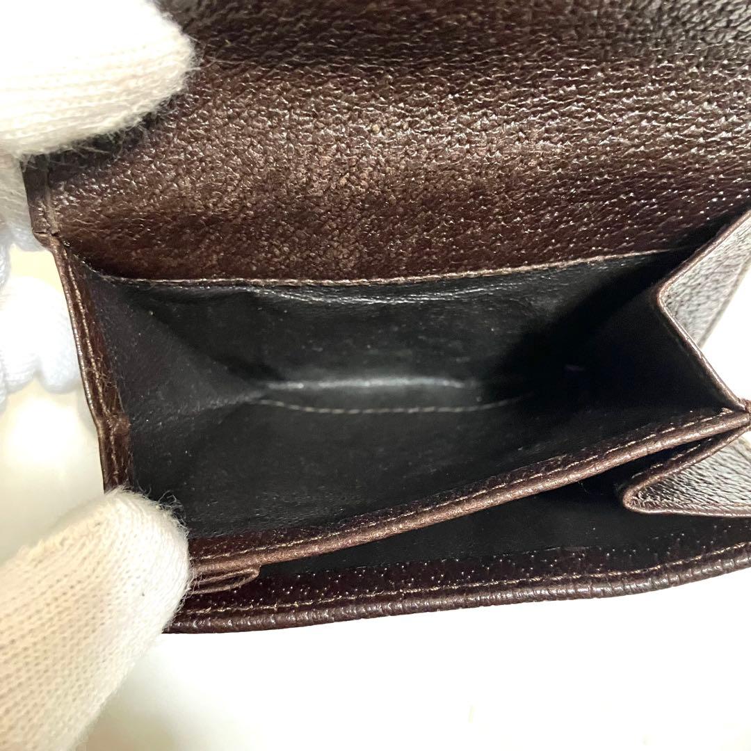 グッチ GGキャンバス コンパクトウォレット Wホック 二つ折り財布