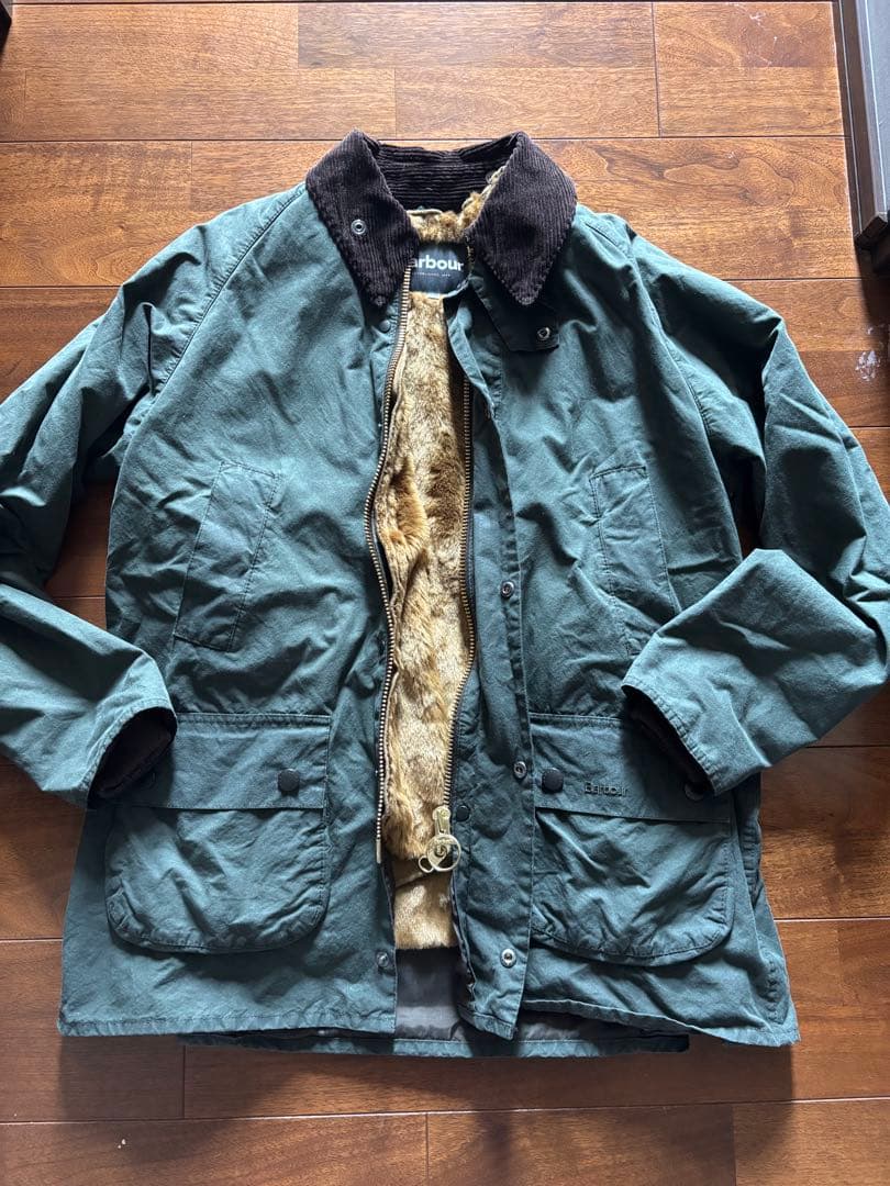 ライナー付 Barbour × BEAMS F 別注 BEDALE ウォッシュド