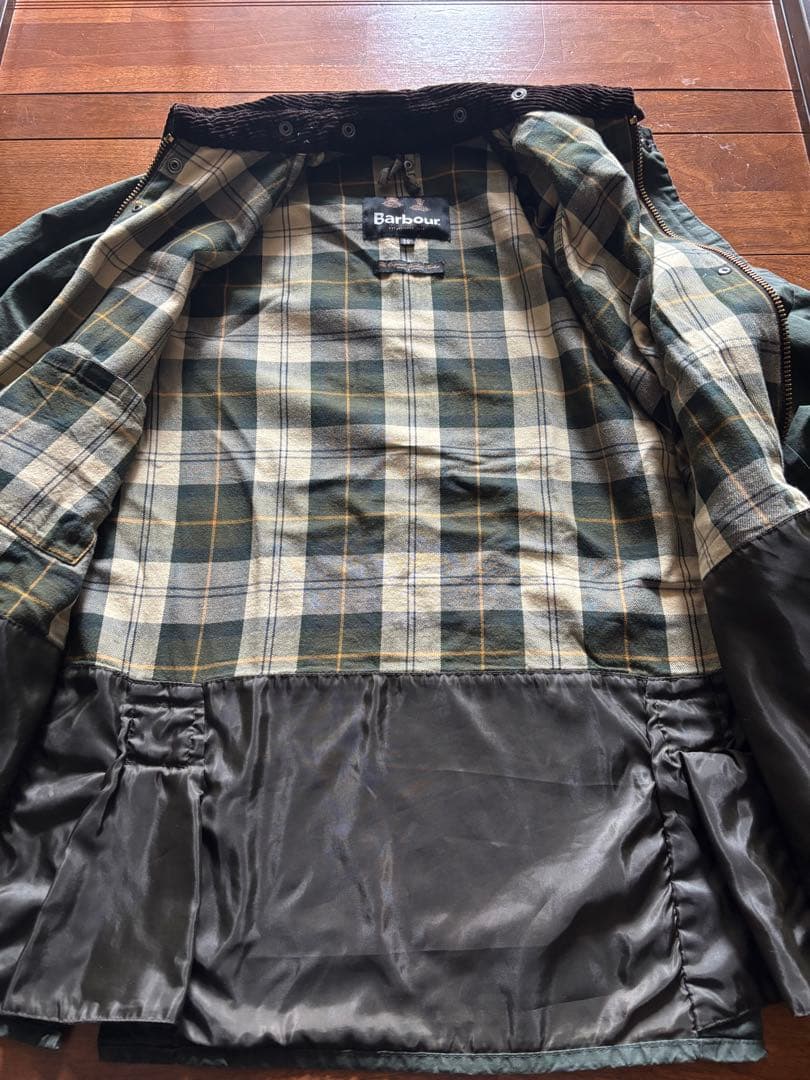 ライナー付 Barbour × BEAMS F 別注 BEDALE ウォッシュド
