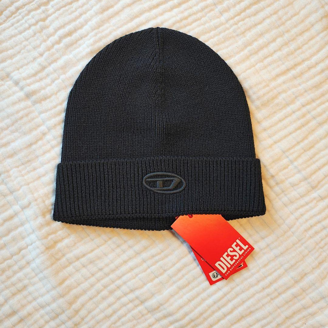 ラスト1点★新品未使用 DIESEL ニット帽 ブラック ビーニー