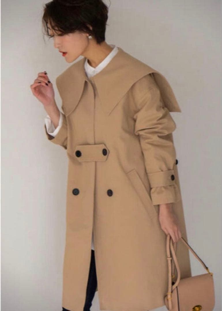 【美品】regleam❤︎完売ビッグカラーツイルコート