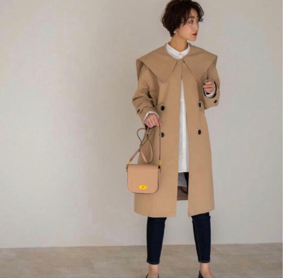 【美品】regleam❤︎完売ビッグカラーツイルコート