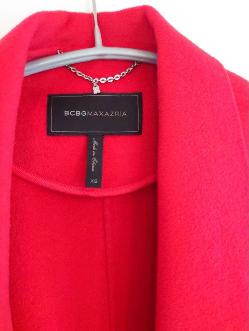 BCBGMAXAZRIA赤コート膝丈⭐︎