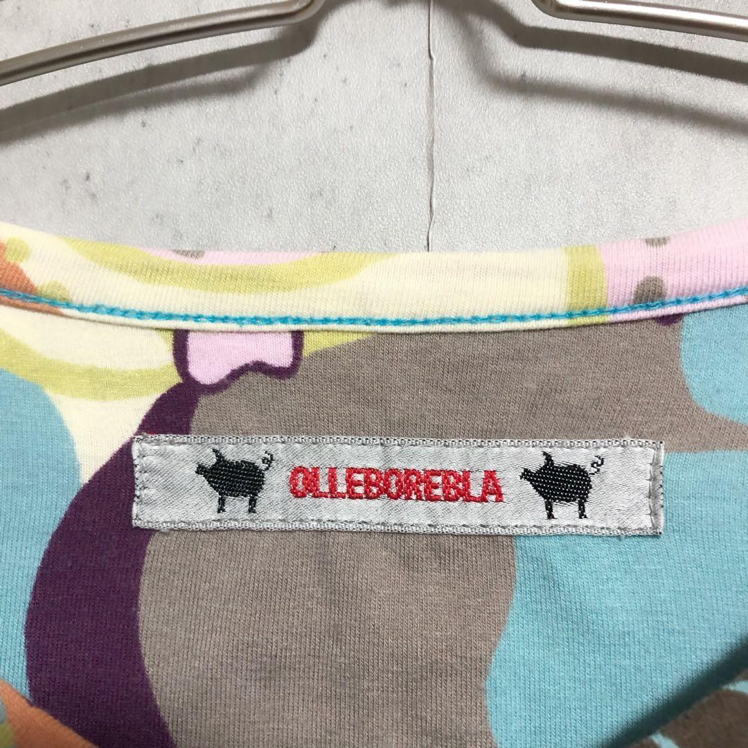 アルベロベロ OLLEBOREBLA 長袖カーディガン カットソー　ブタさん柄