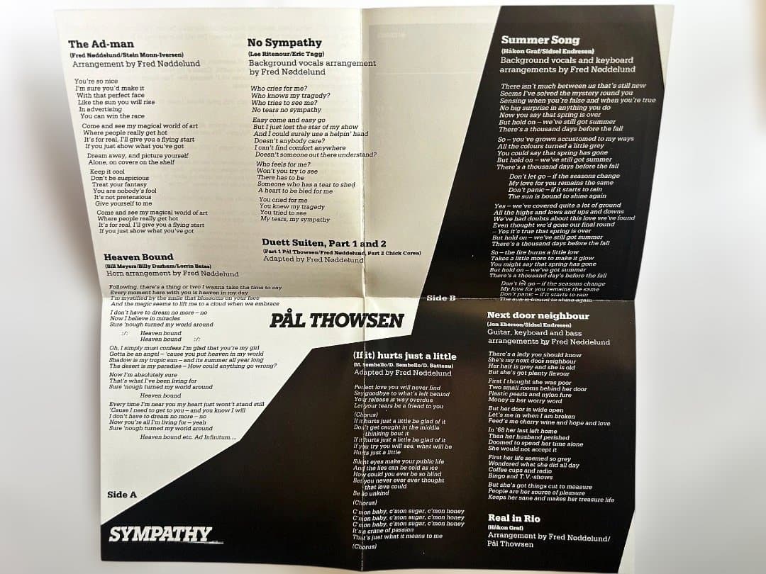 PAL THOWSEN SYMPATHY 1983 帯付/紙ジャケ