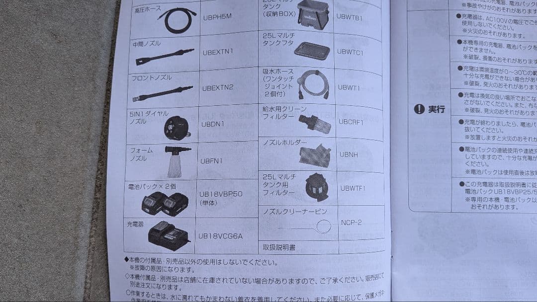 UBERMANN 高圧洗浄機 一部欠品