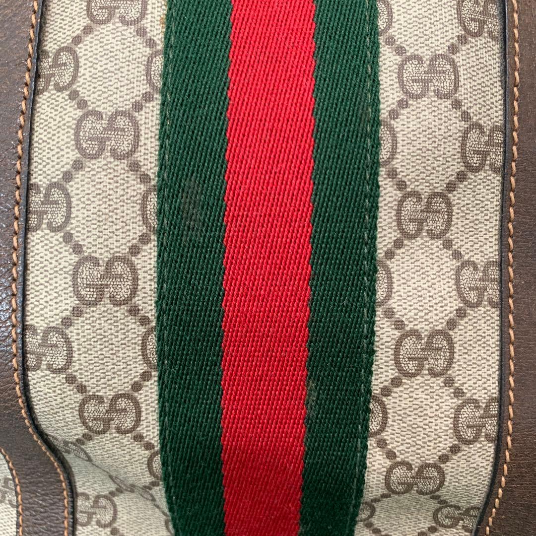 オールドグッチ　シェリーライン　ボストンバッグ