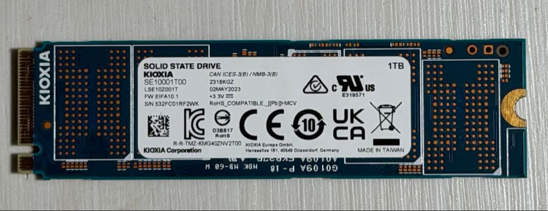 m.2SSD PCIE4.0×4 KIOXIA EXCERIA PRO 1TB