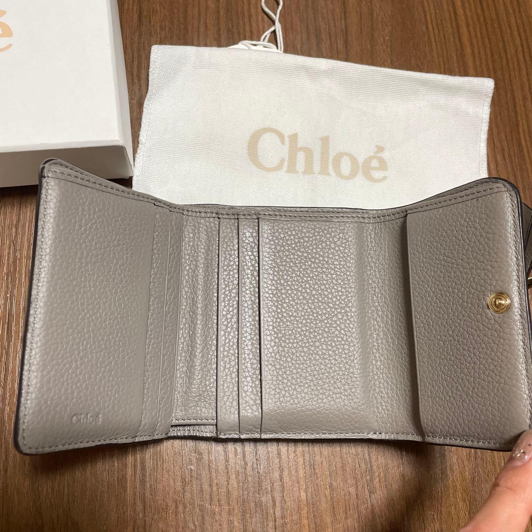 Chloe 三つ折り財布　グレー