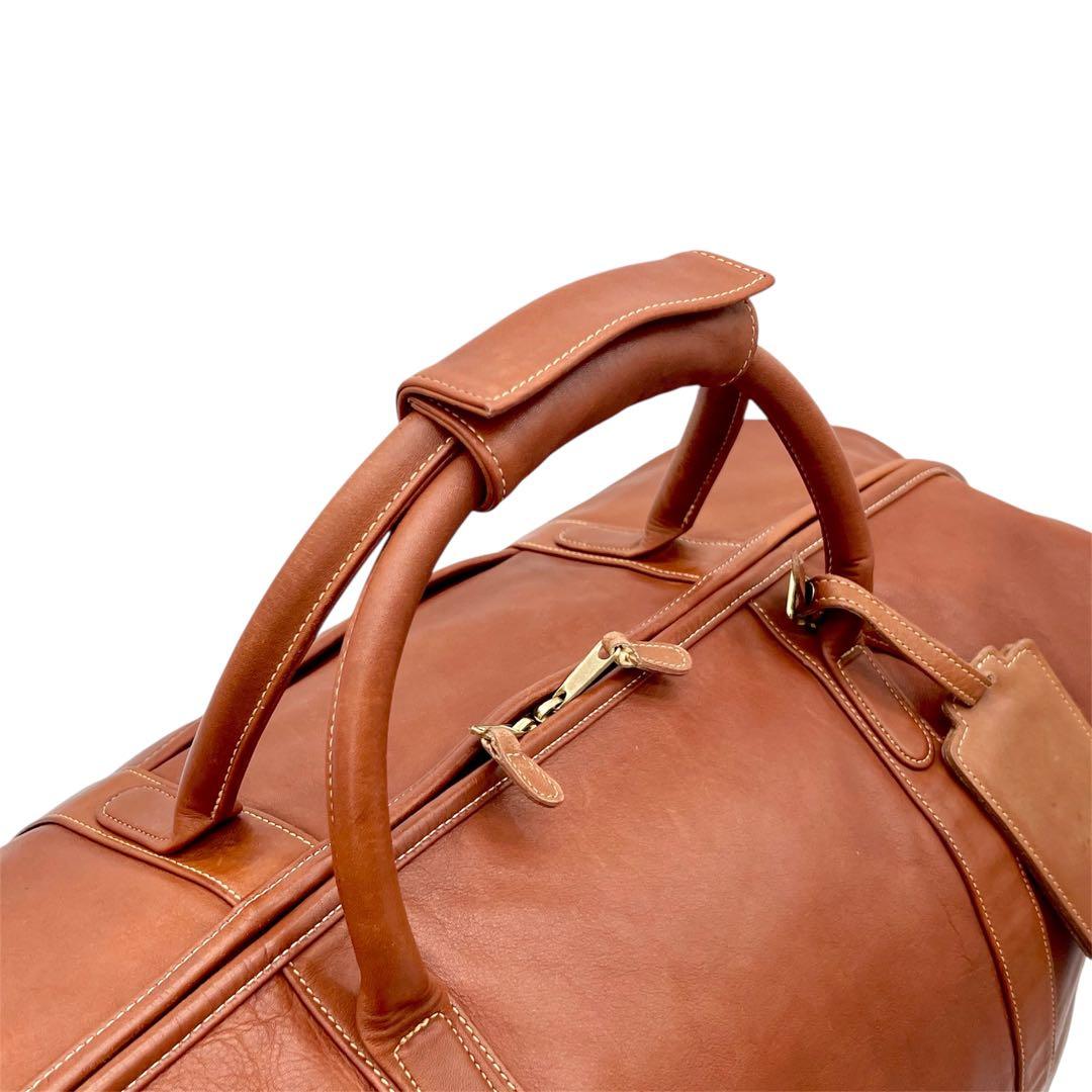COACH ボストンバッグ 2way レザー 大容量 ドイツホック ブラウン