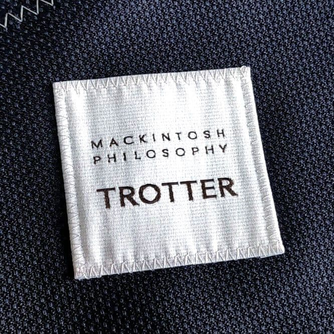 美品 マッキントッシュ トロッター バーズアイ テーラードジャケット ネイビー
