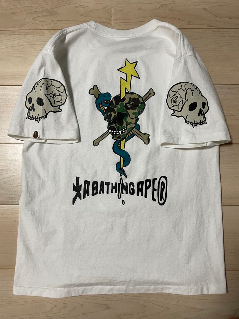 完売品/極美品 ABATHING APE SOUVENIR SKULL TEE