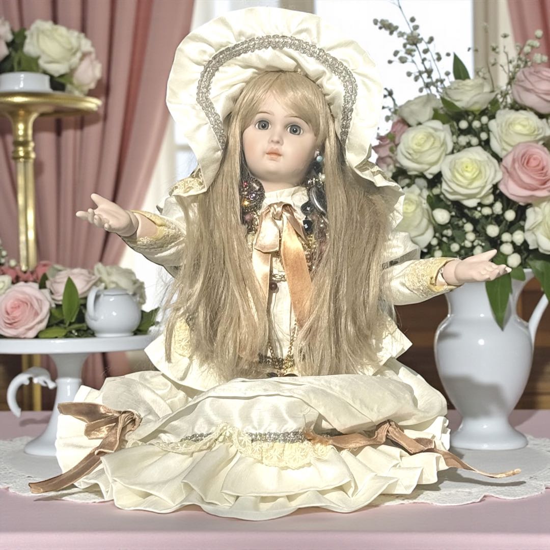 焼きみかん ウエディング ビスクドール ジュモー 幸せを運ぶ人形