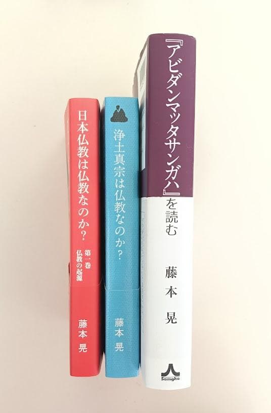 藤本晃 3冊 『アビダンマッタサンガハ』を読む　日本仏教は仏教なのか　他