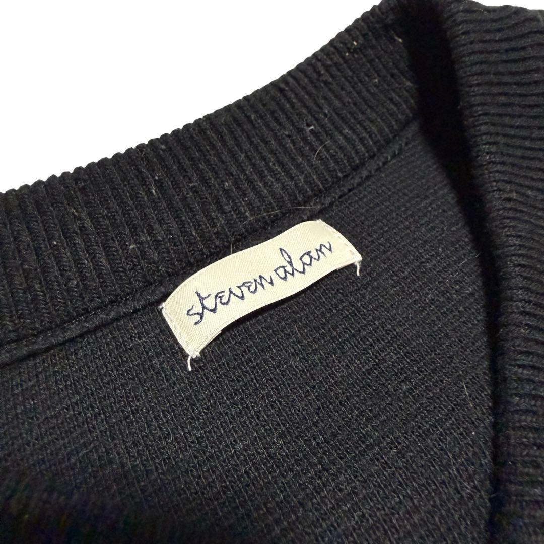 Steven Alan MILANO ZIP VEST 黒 M ニットベスト