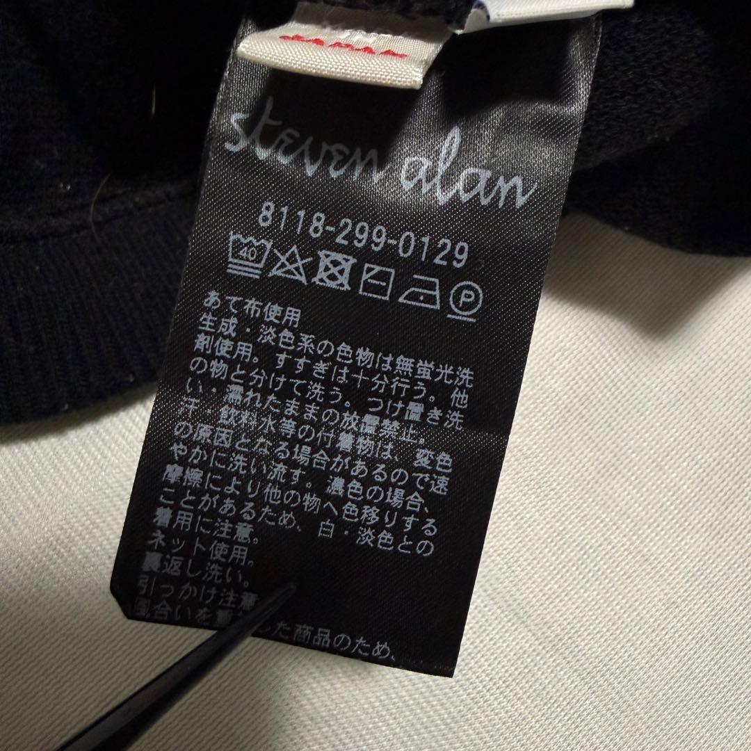 Steven Alan MILANO ZIP VEST 黒 M ニットベスト