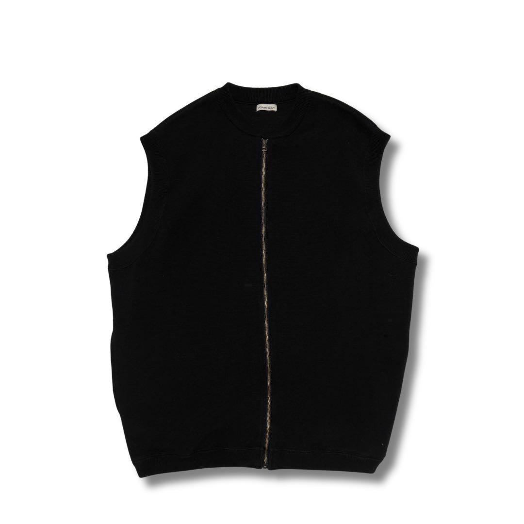 Steven Alan MILANO ZIP VEST 黒 M ニットベスト