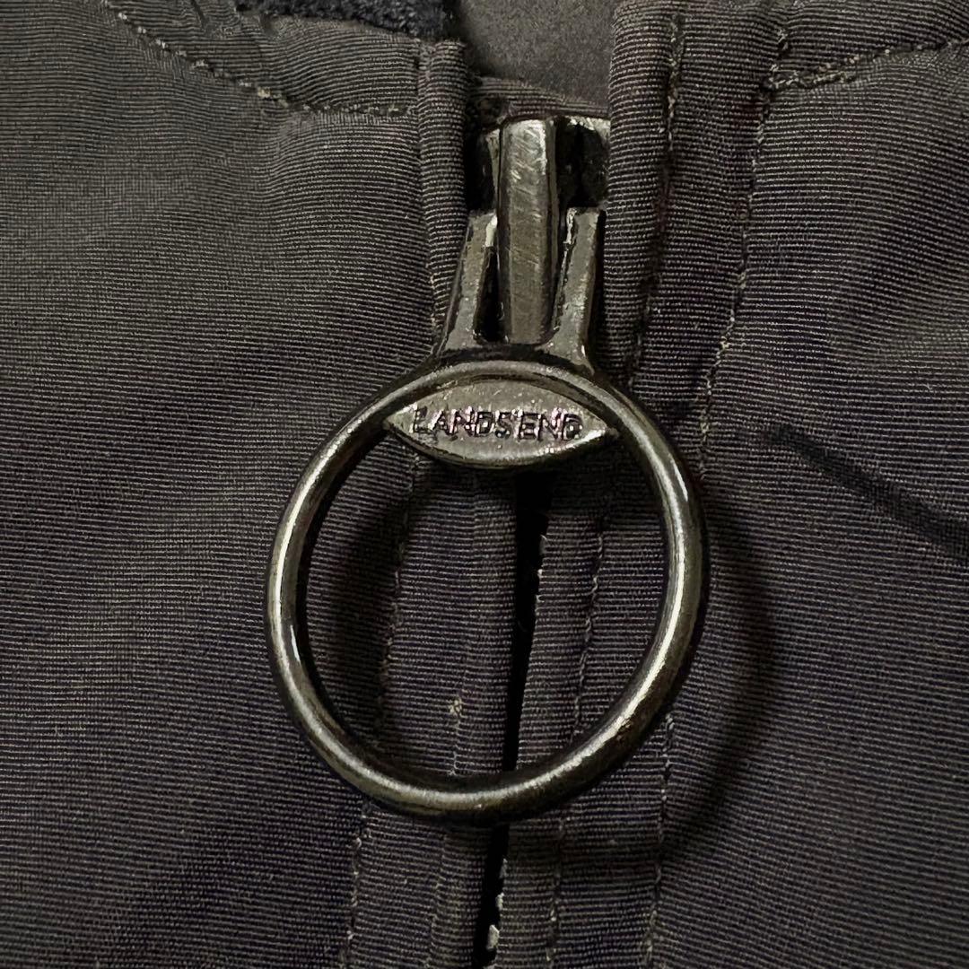 LANDS'END　スコールボンバージャケット　撥水　MA-1　短丈　ブラック