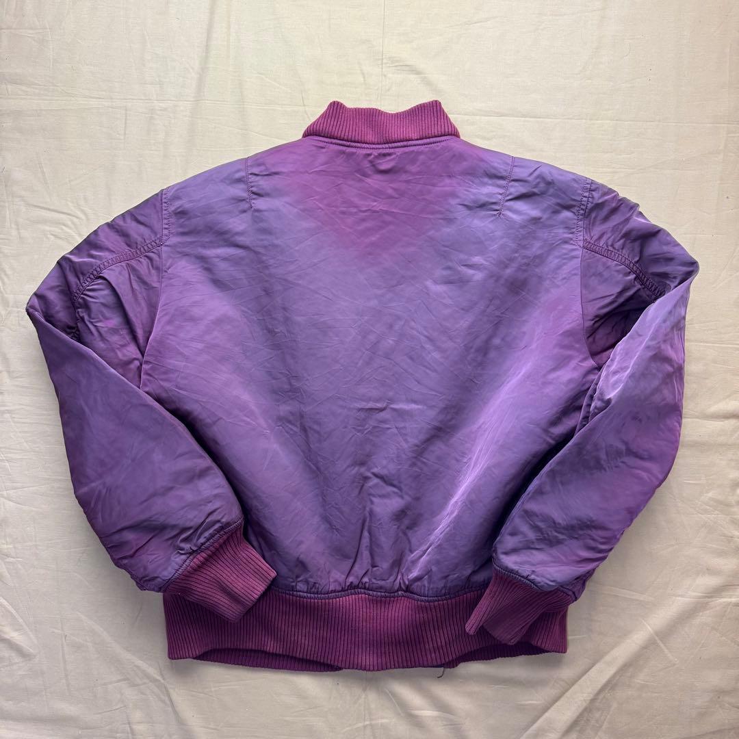 ALPHA INDUSTRIES MA-1 バーガンディ レッド　XL 後付
