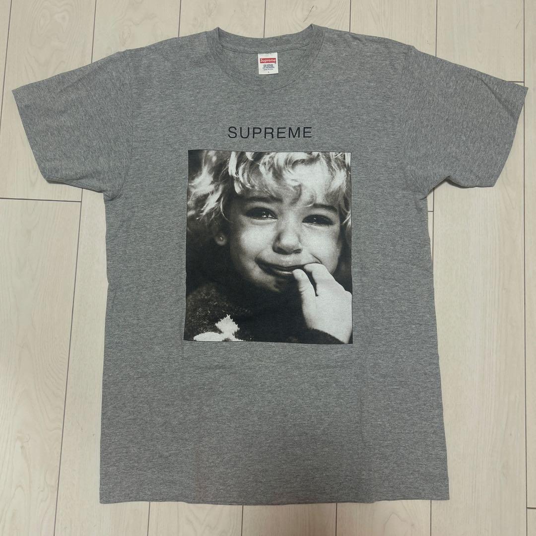 Supreme グレー Tシャツ 写真プリント