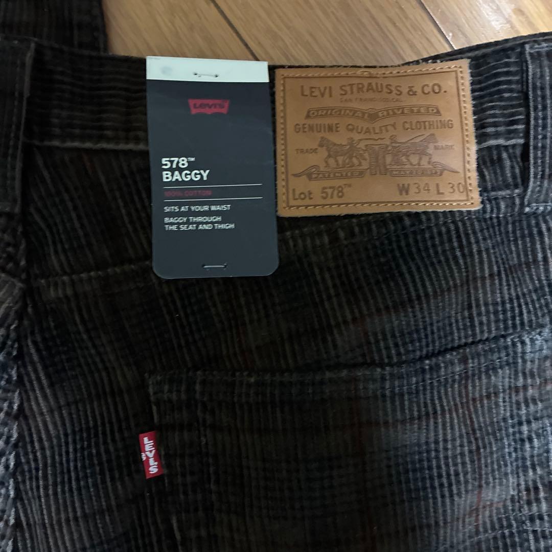 Levi's 578 Plaid Corduroy Pants 34×30