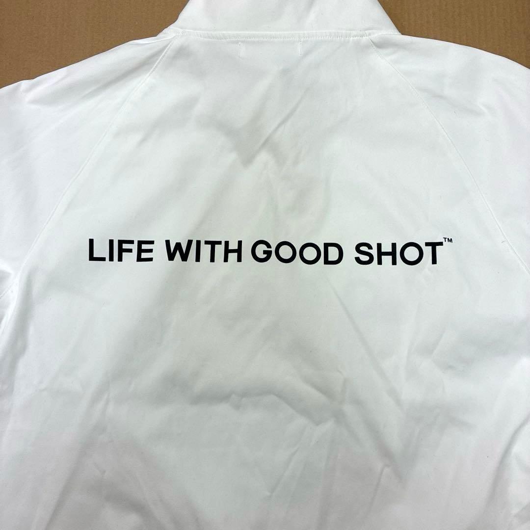 NO COFFEE×CLUBHAUS \"NO GOLF\" ハーフジップ ホワイト