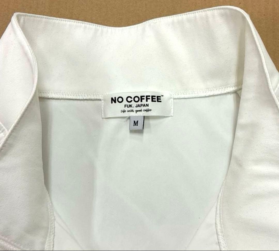 NO COFFEE×CLUBHAUS \"NO GOLF\" ハーフジップ ホワイト