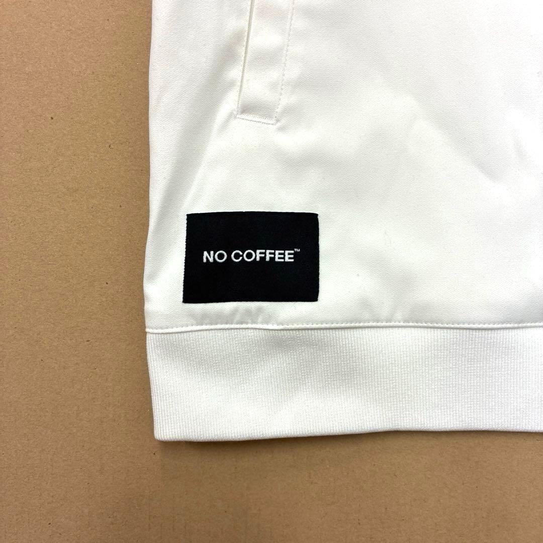 NO COFFEE×CLUBHAUS \"NO GOLF\" ハーフジップ ホワイト