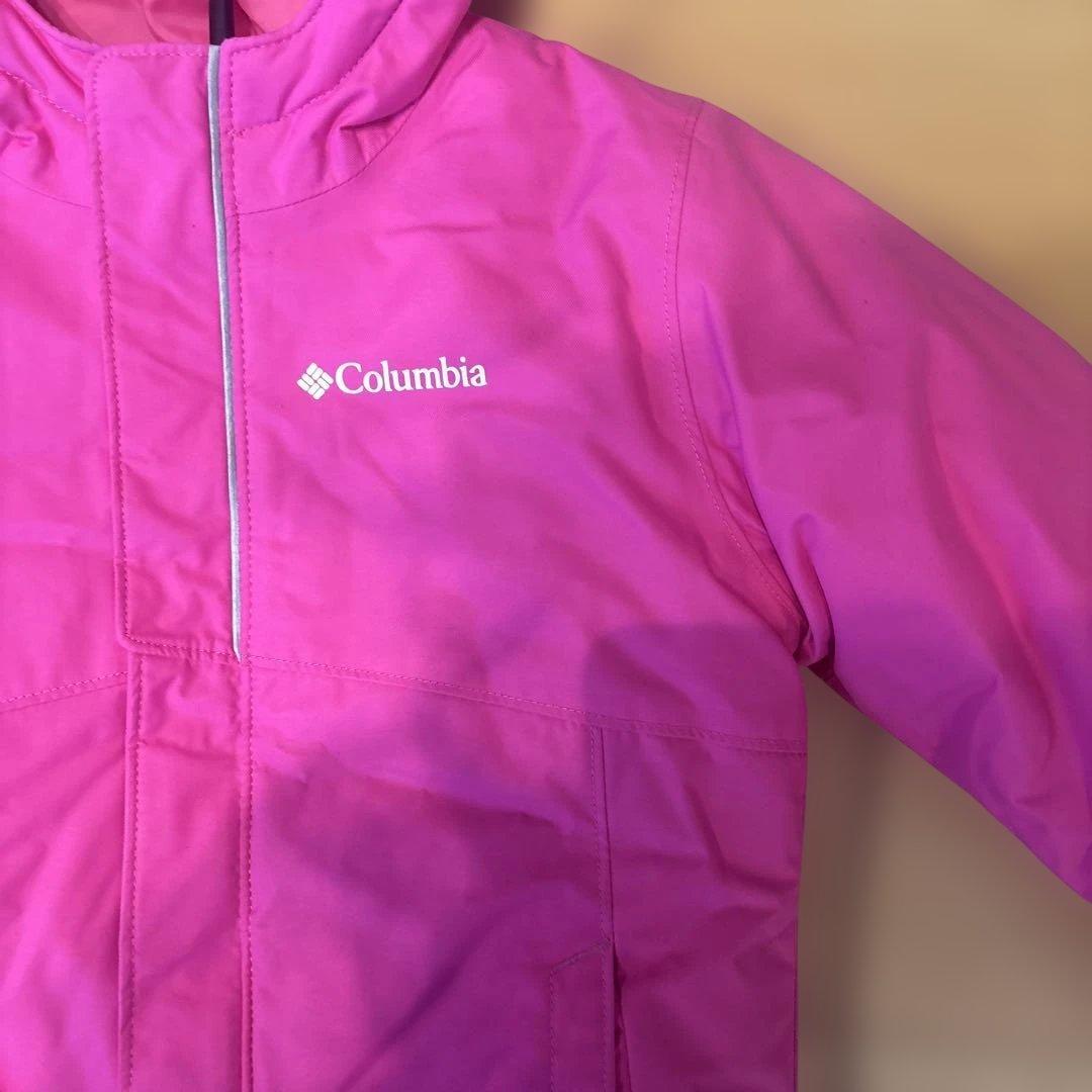 Columbia 子ども用スキーウェア ピンク ネイビー