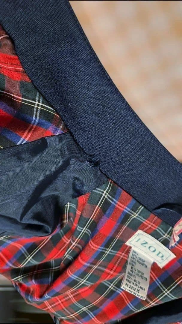 IZOD G9 スイングトップ ハリントンジャケット 90s 紺 ラコステ