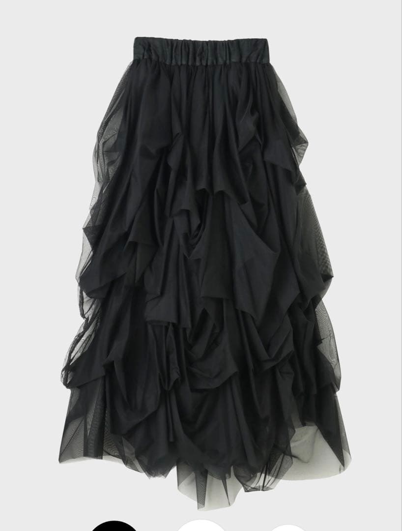 THE TOE IRIS TULLE SKIRT ブラック S