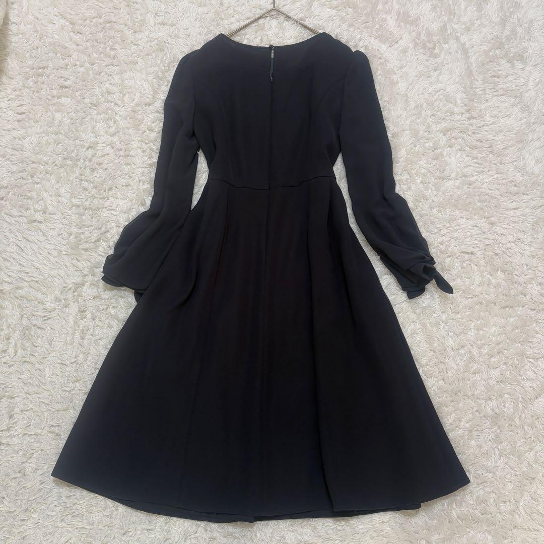 【人気】TOCCA トッカ シンプル リボン ワンピース ネイビー 紺 お受験
