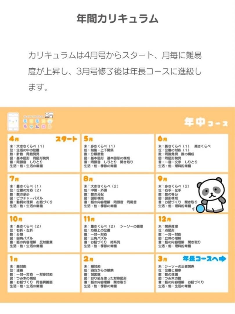 モコモコゼミ年中10月〜3月
