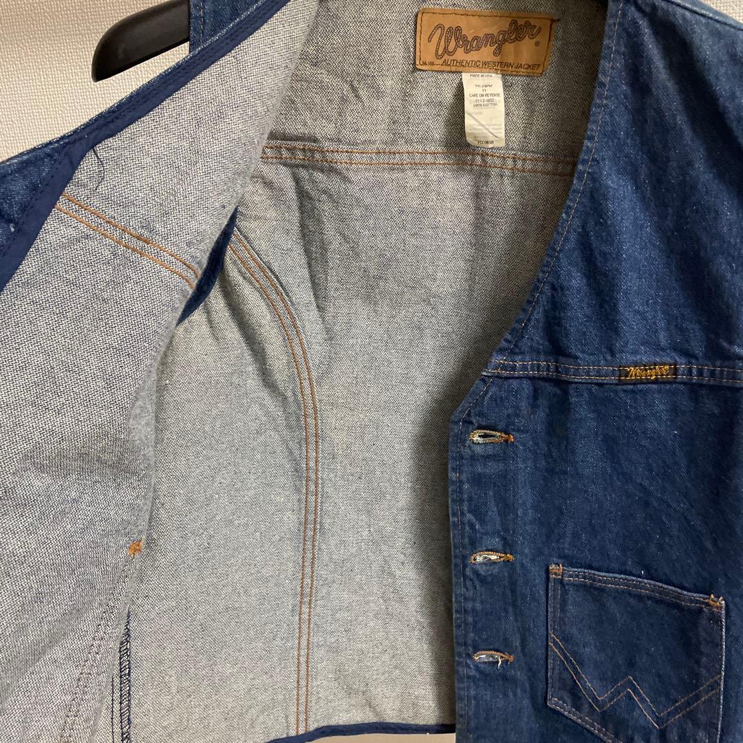 Wrangler /古着　denim vest