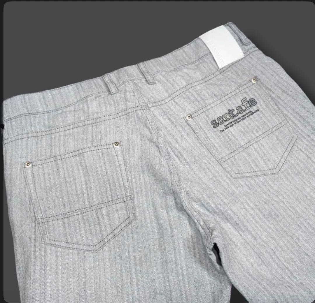サンタフェ Santa Fe ヘリンボーン柄 ストレッチパンツ50サイズ