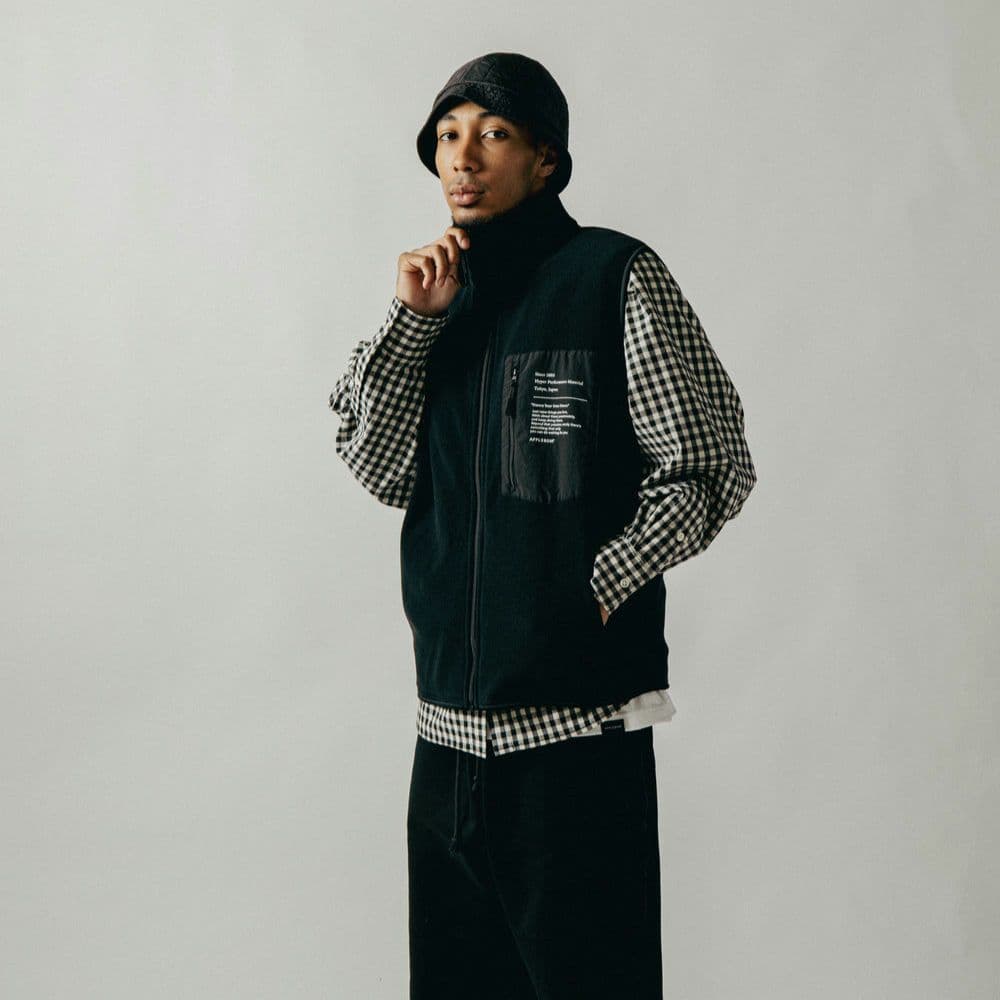 【APPLEBUM】FLEECE FULL ZIP フリースベスト【XXL】