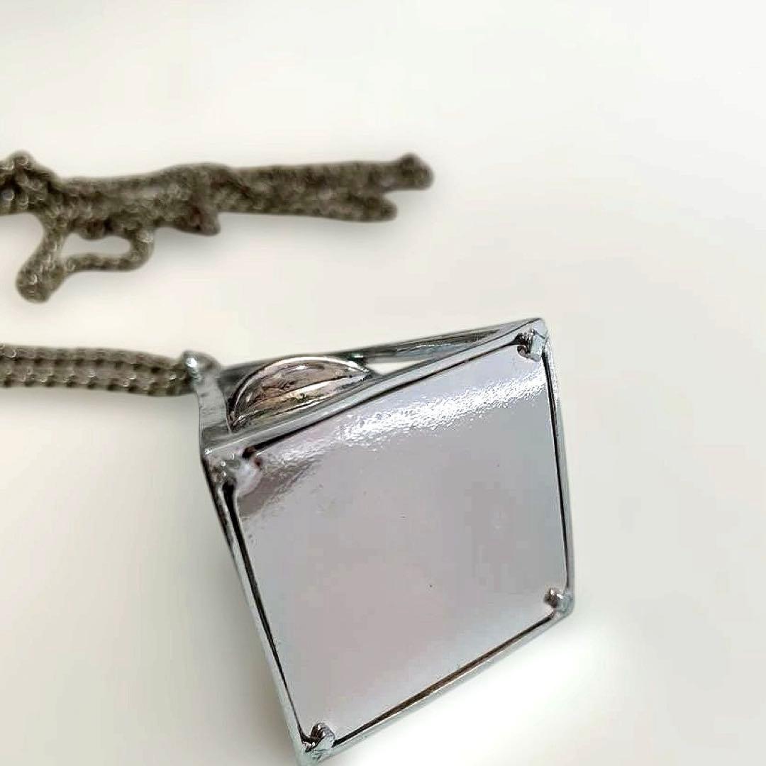 【希少】まふまふ ピラミッド アイ ネックレス シルバー 歌い手 グッズ 美品
