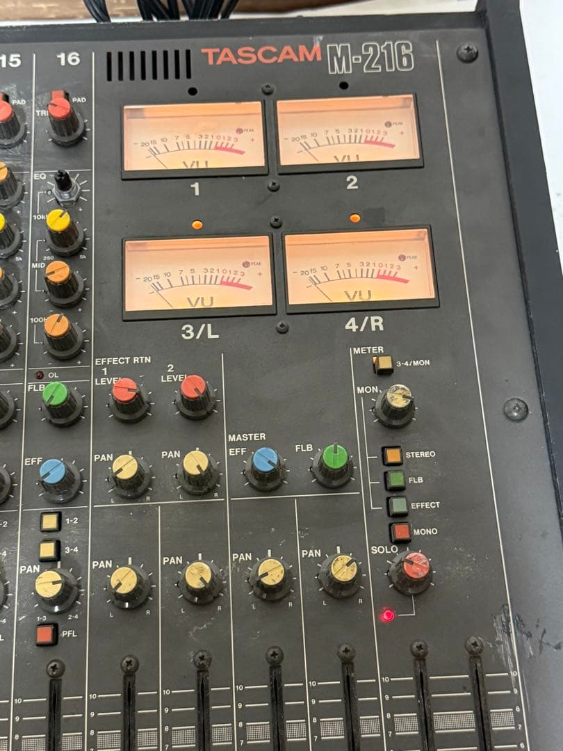 ジャンク品 TASCAM M-216 アナログミキサー 16ch