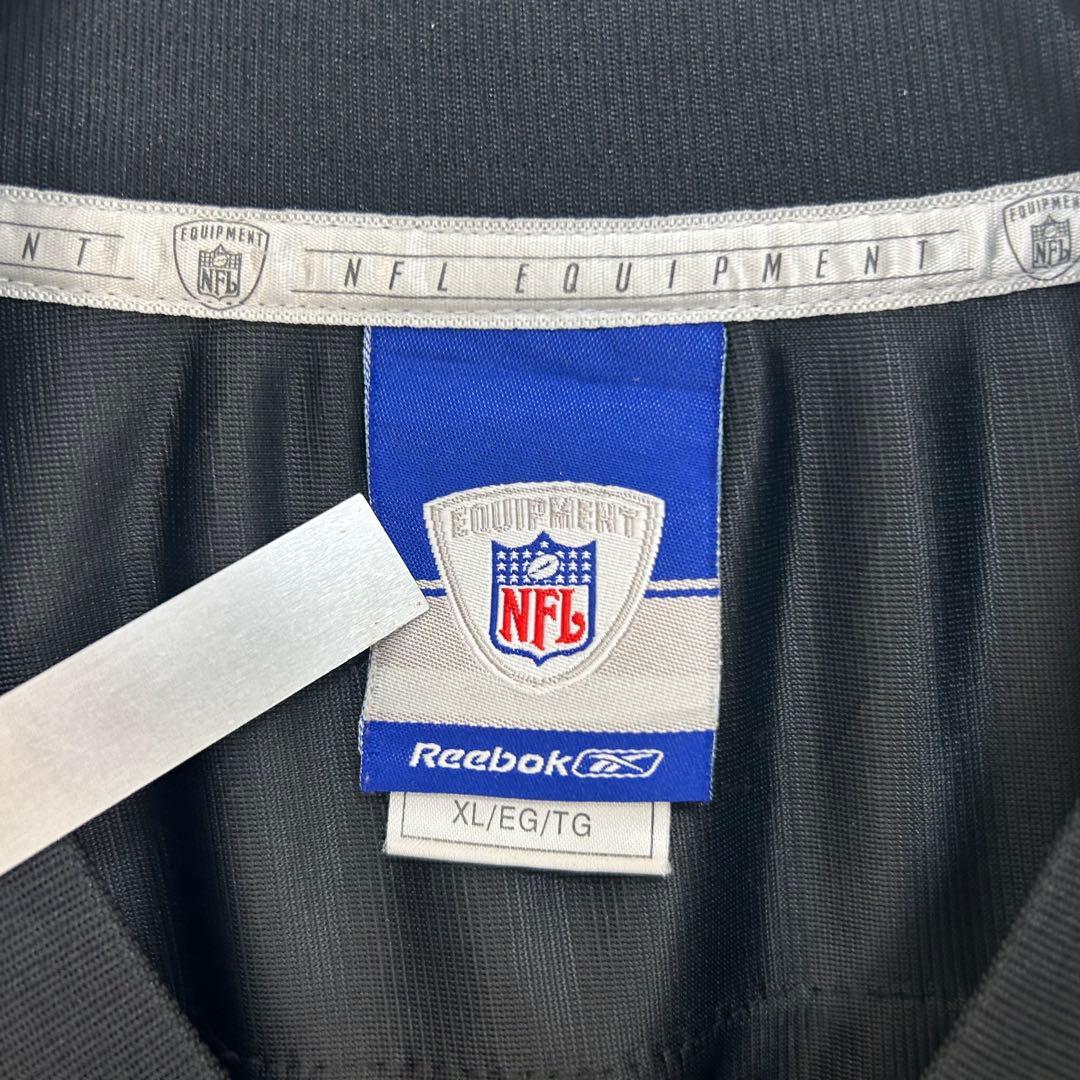リーボック NFL 全刺繍 レイダース アメフトゲームシャツ XL 5261