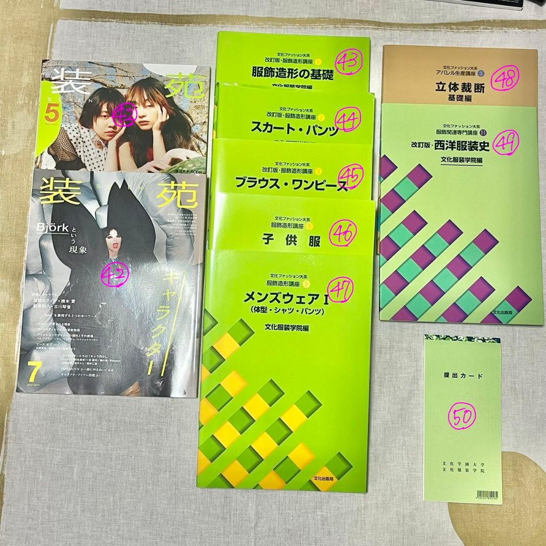 ゆ*き様 【最終値下】文化服装学院 服装科 学用品セット 一式 2025年購入