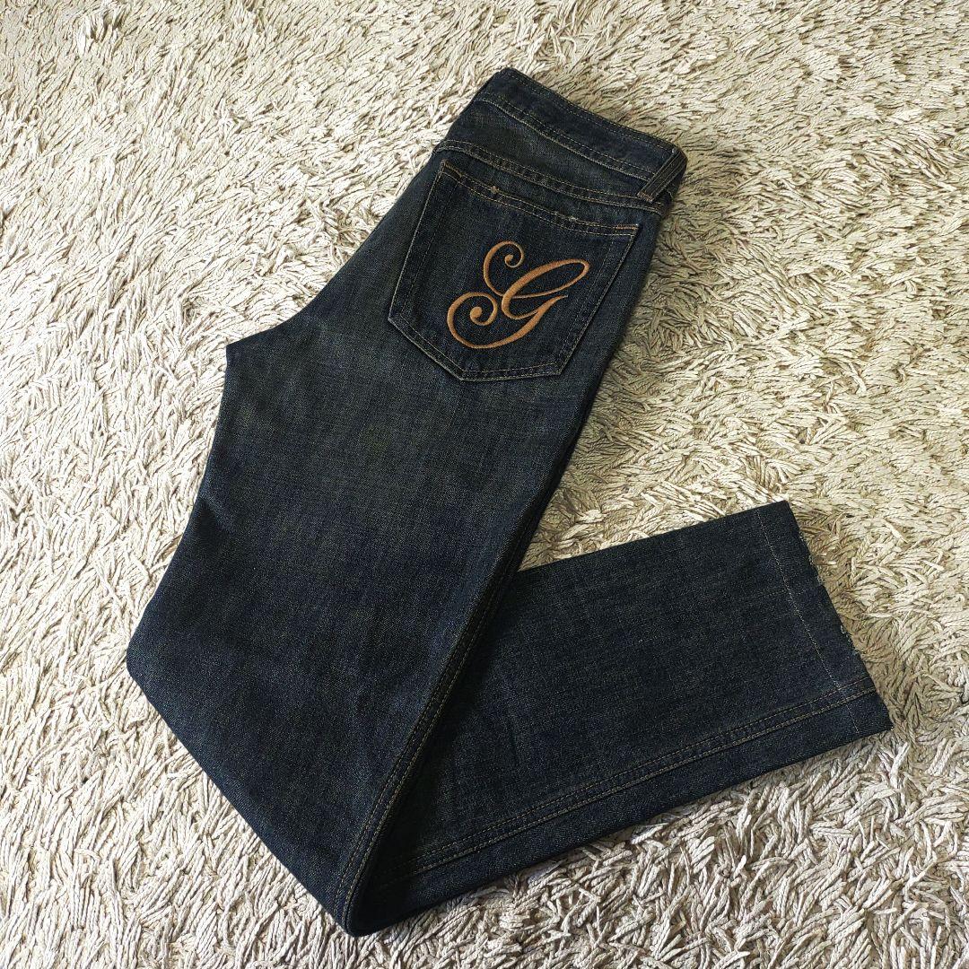 【ビッグロゴ】GUCCI　グッチ　スキニーデニム　パンツ　ロング　ストレート