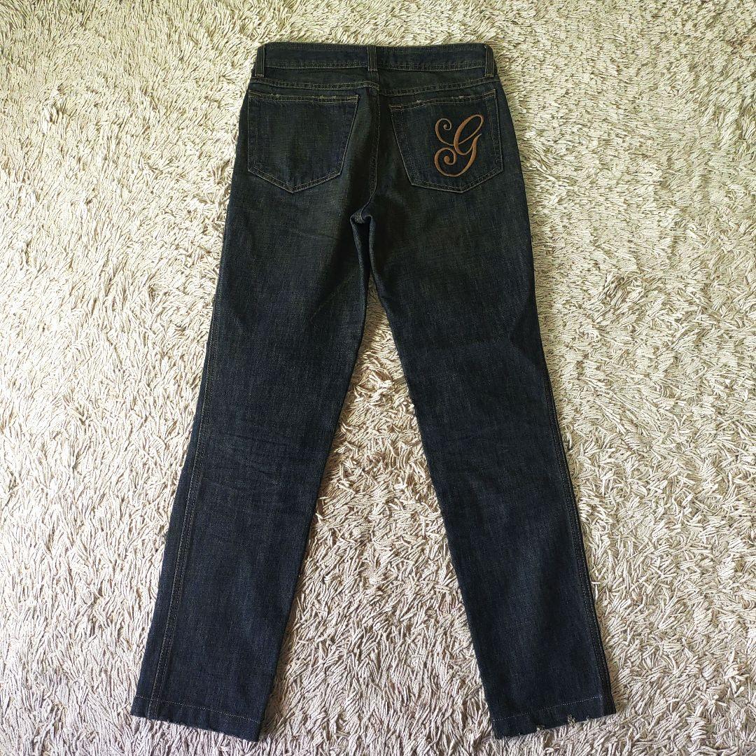 【ビッグロゴ】GUCCI　グッチ　スキニーデニム　パンツ　ロング　ストレート